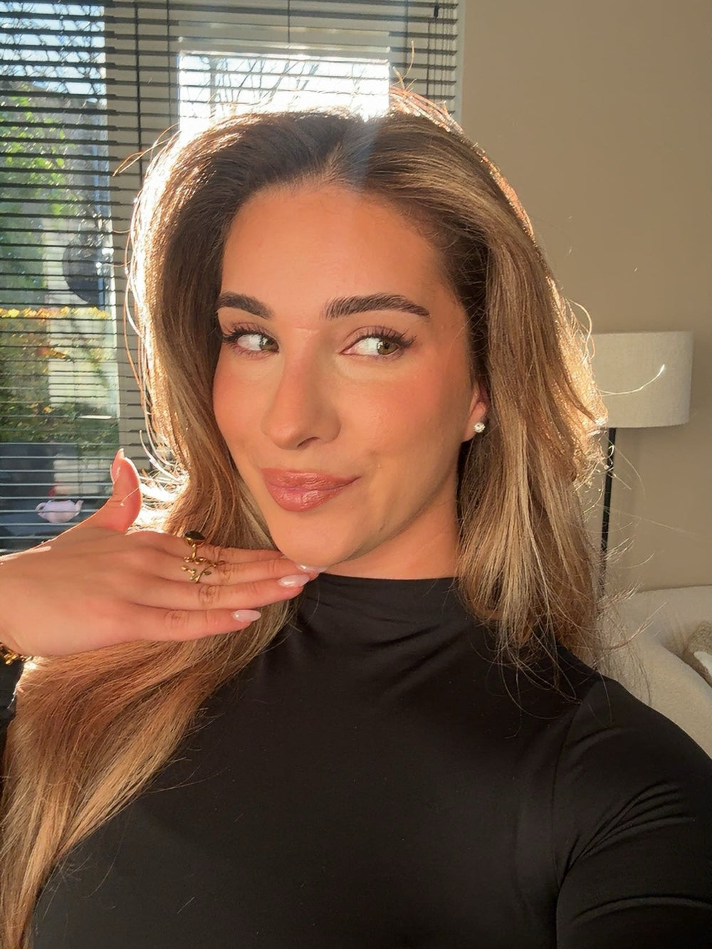 Caty in haar salon